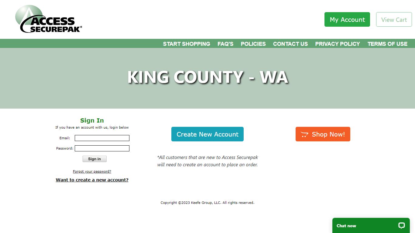 Access Securepak - King County Package Program - WA - Welcome