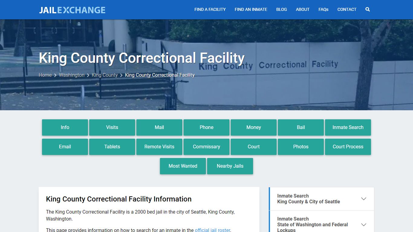 King County Correctional Facility - Jail Exchange